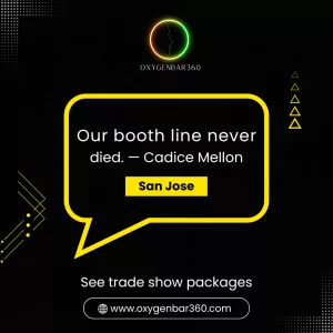 Trade Show Booth Rentals San Jose | Oxygen Bar Experience for Silicon Valley Events